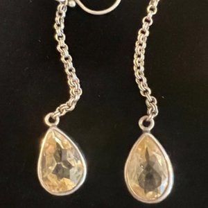 Sterling with yellow citrine earings.